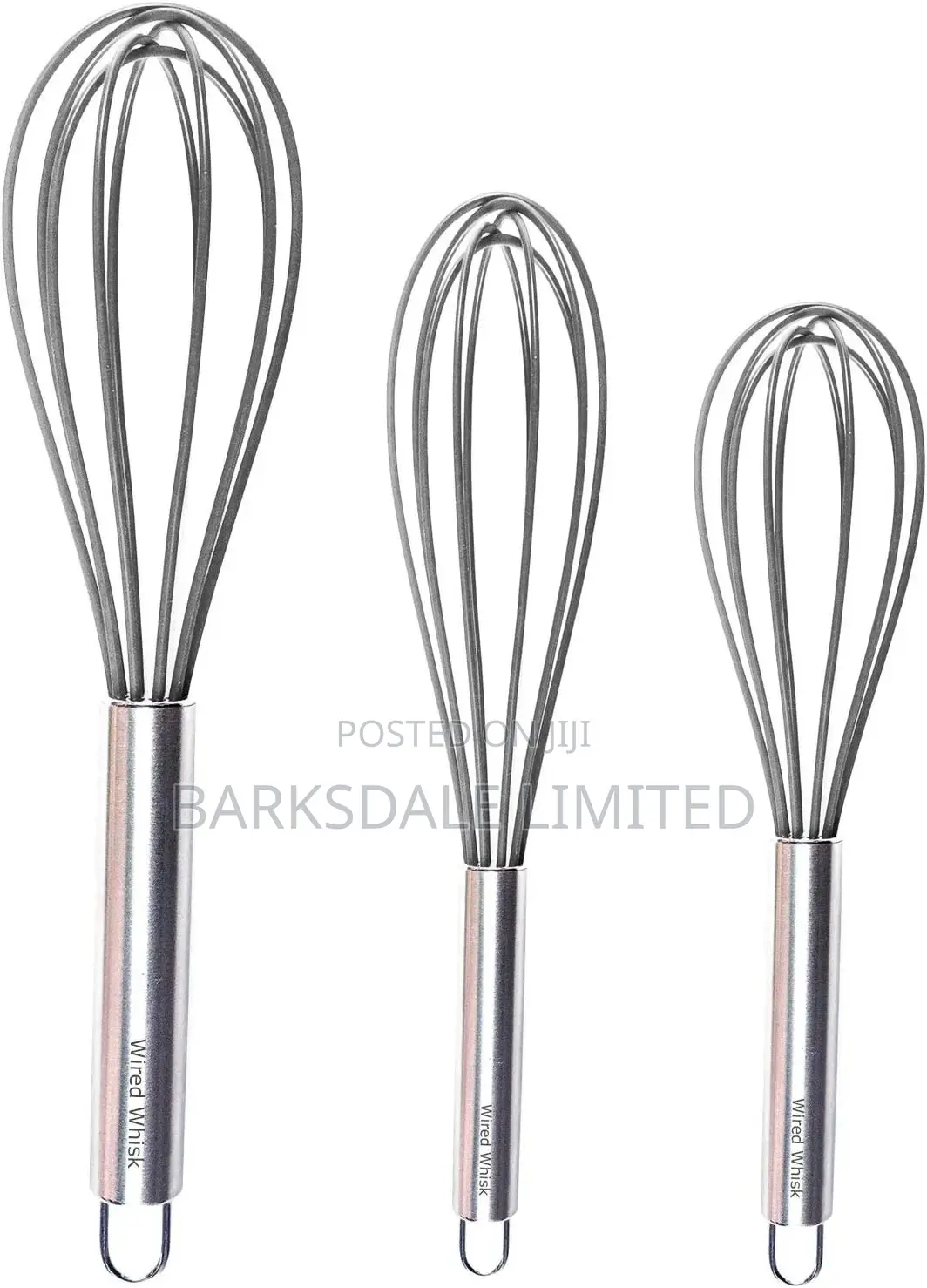 Silicone Whisk High Heat Resistant Stainless Steel Non-Stick
