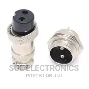 2 Pin Aviation Wire Connector Thread Male Female Panel Metal