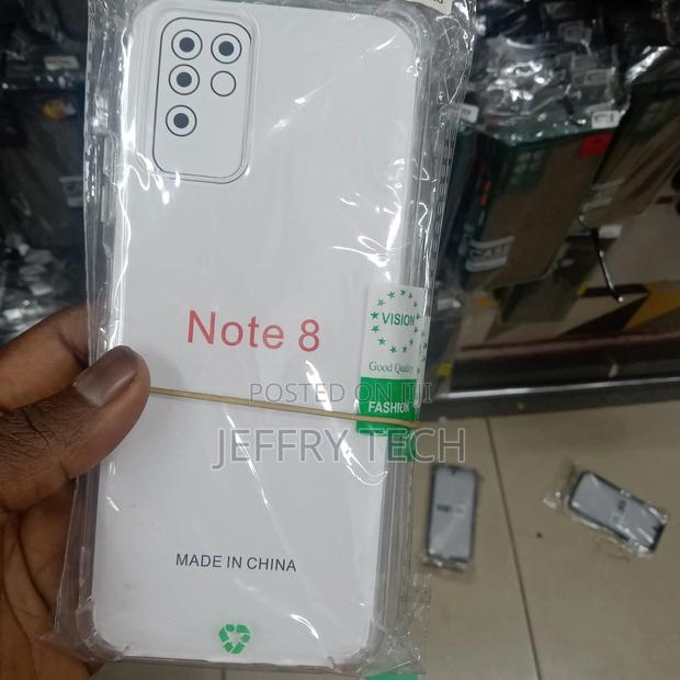 Samsung Note 8 Transparent Case With Shockproof Bumbs - main view