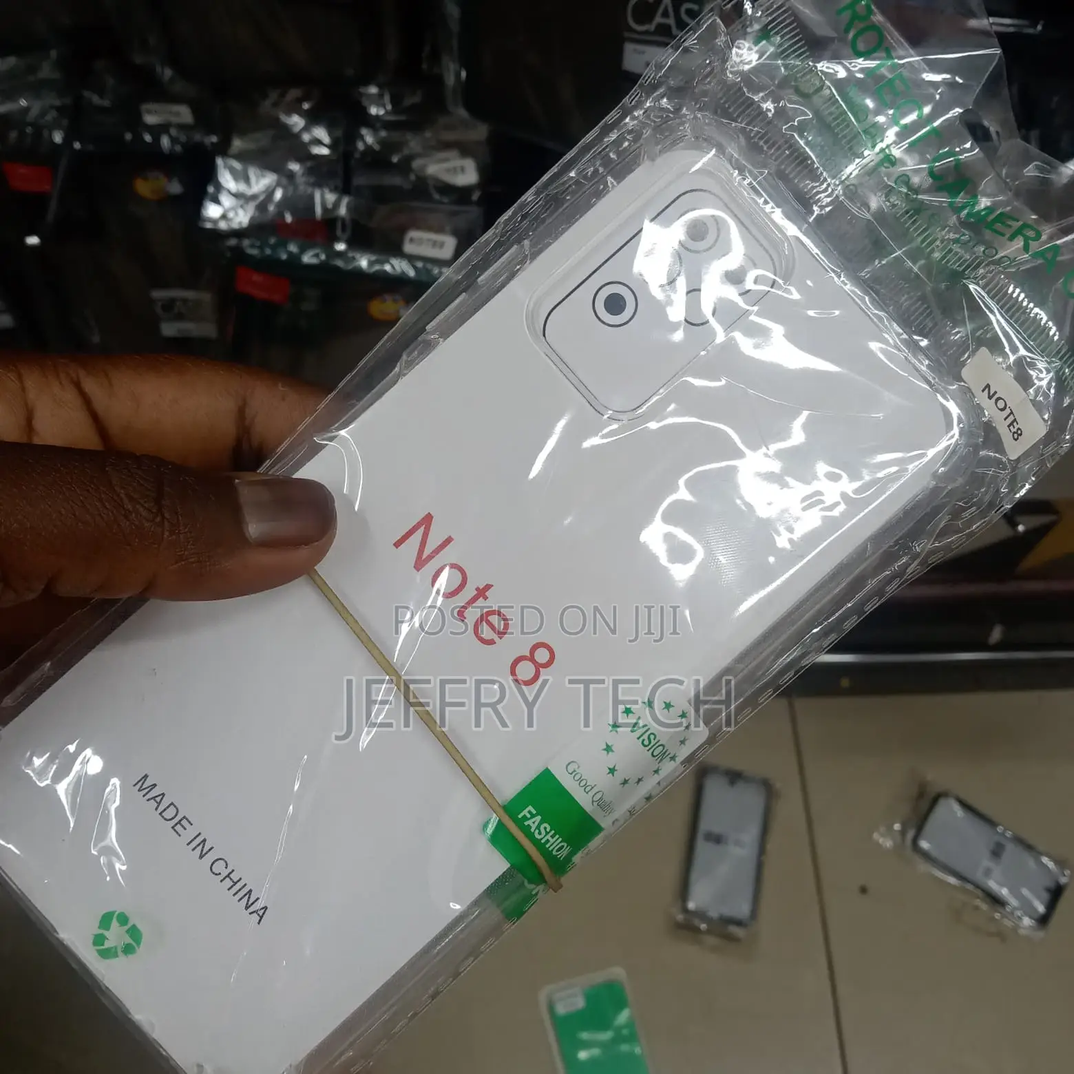 Samsung Note 8 Transparent Case With Shockproof Bumbs