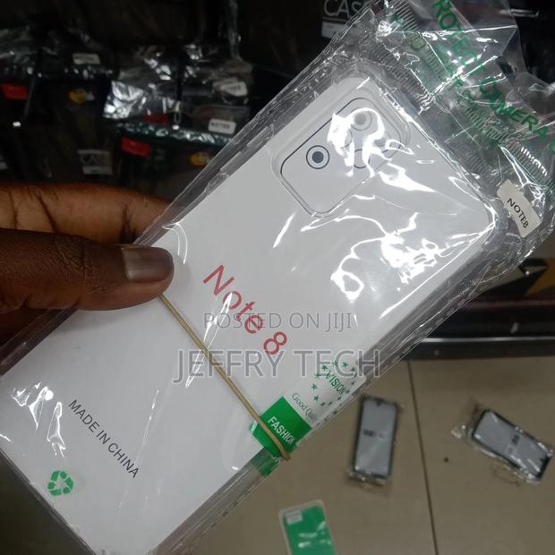 Samsung Note 8 Transparent Case With Shockproof Bumbs - thumbnail 3