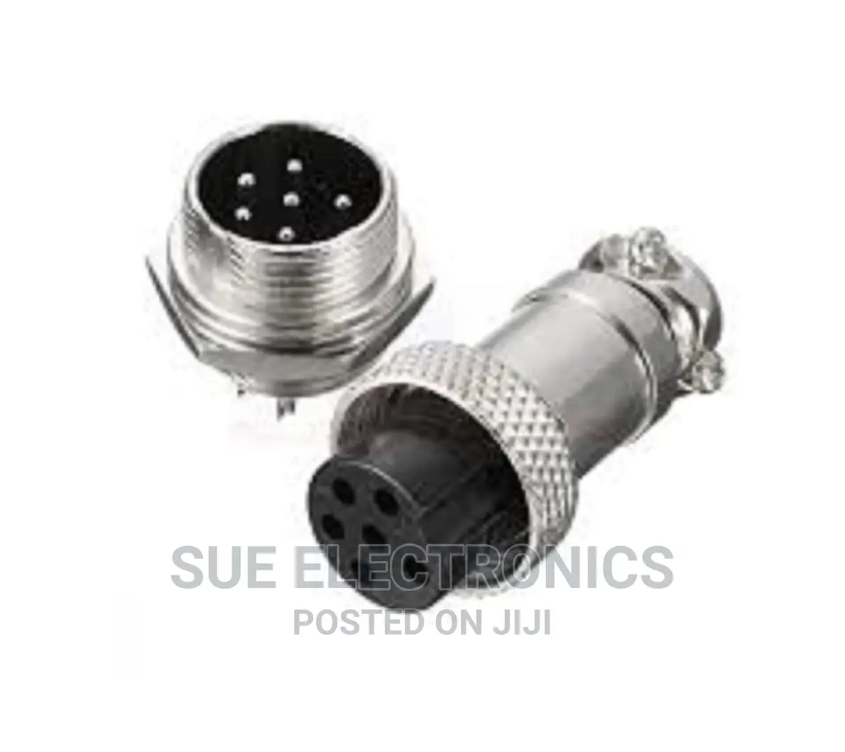 6 Pin Metal Male Female Thread Panel Connector