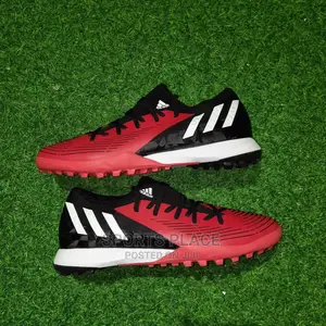 Adidas Predator Black TF Laceless Football Trainers Boots