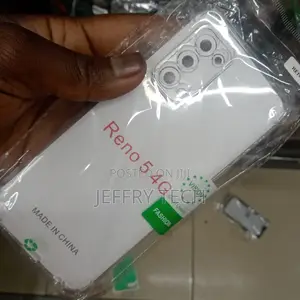 0ppo Reno5 4G Transparent Case With Shockproof Bumps
