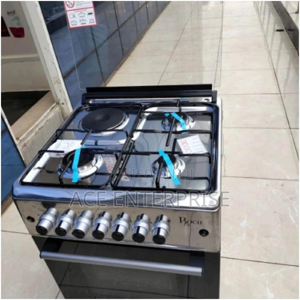 60 by 60, 3+1 Roch Standing Cooker With Electric Oven - main view