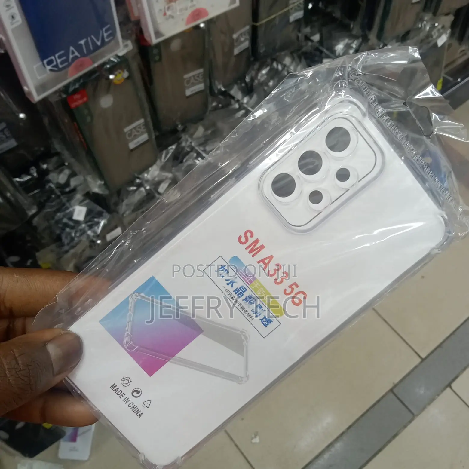 Samsung A33 5G Transparent Case With Shock Proof Bumps