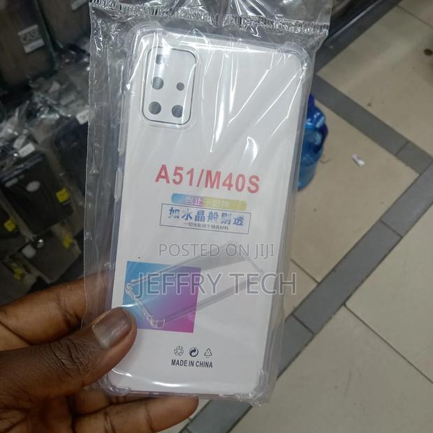 Samsung A51/M40s Transparent Case With Shock Proof Bumps - thumbnail 3
