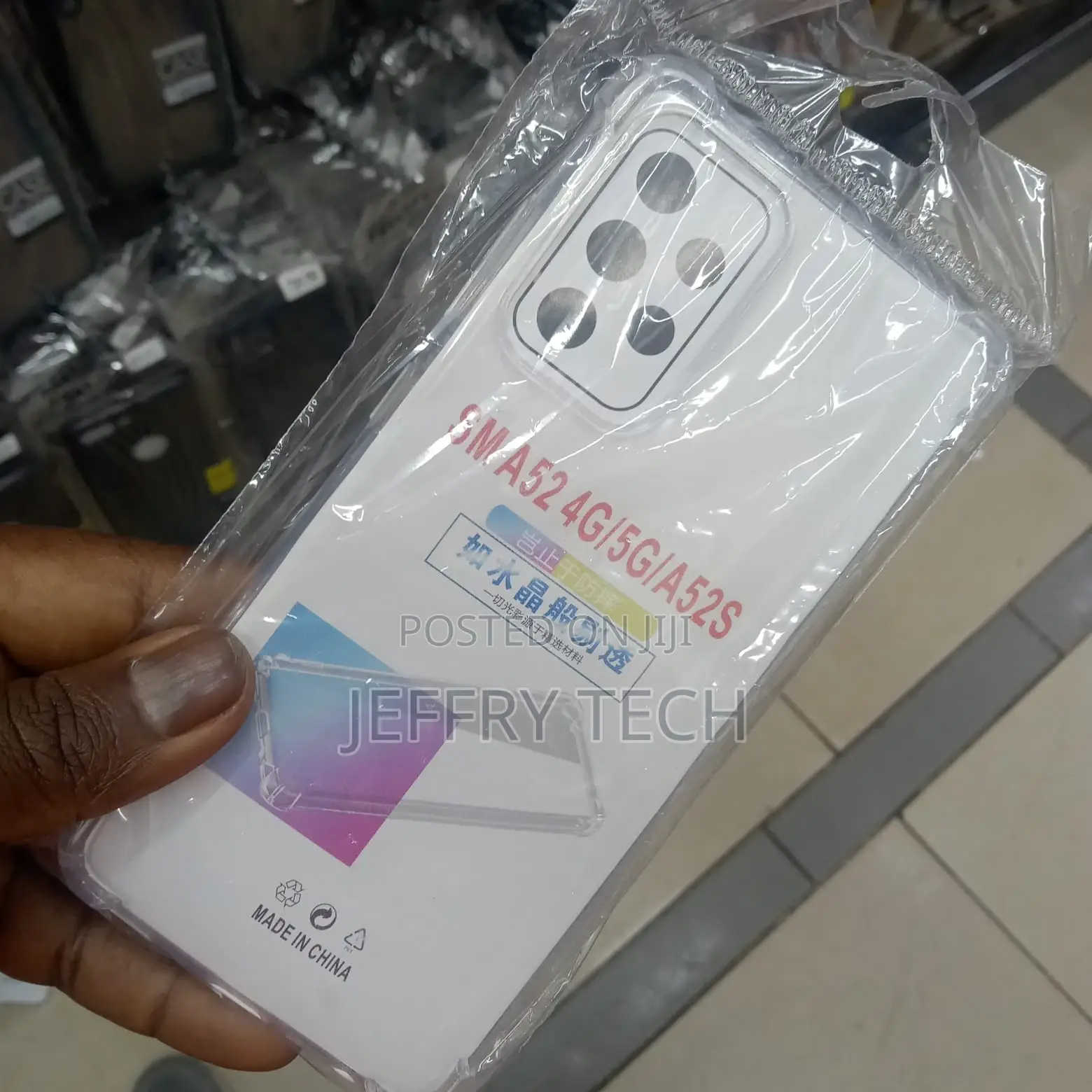 Samsung A52 4g/5g/A52s Transparent Case With Shockproof Bump