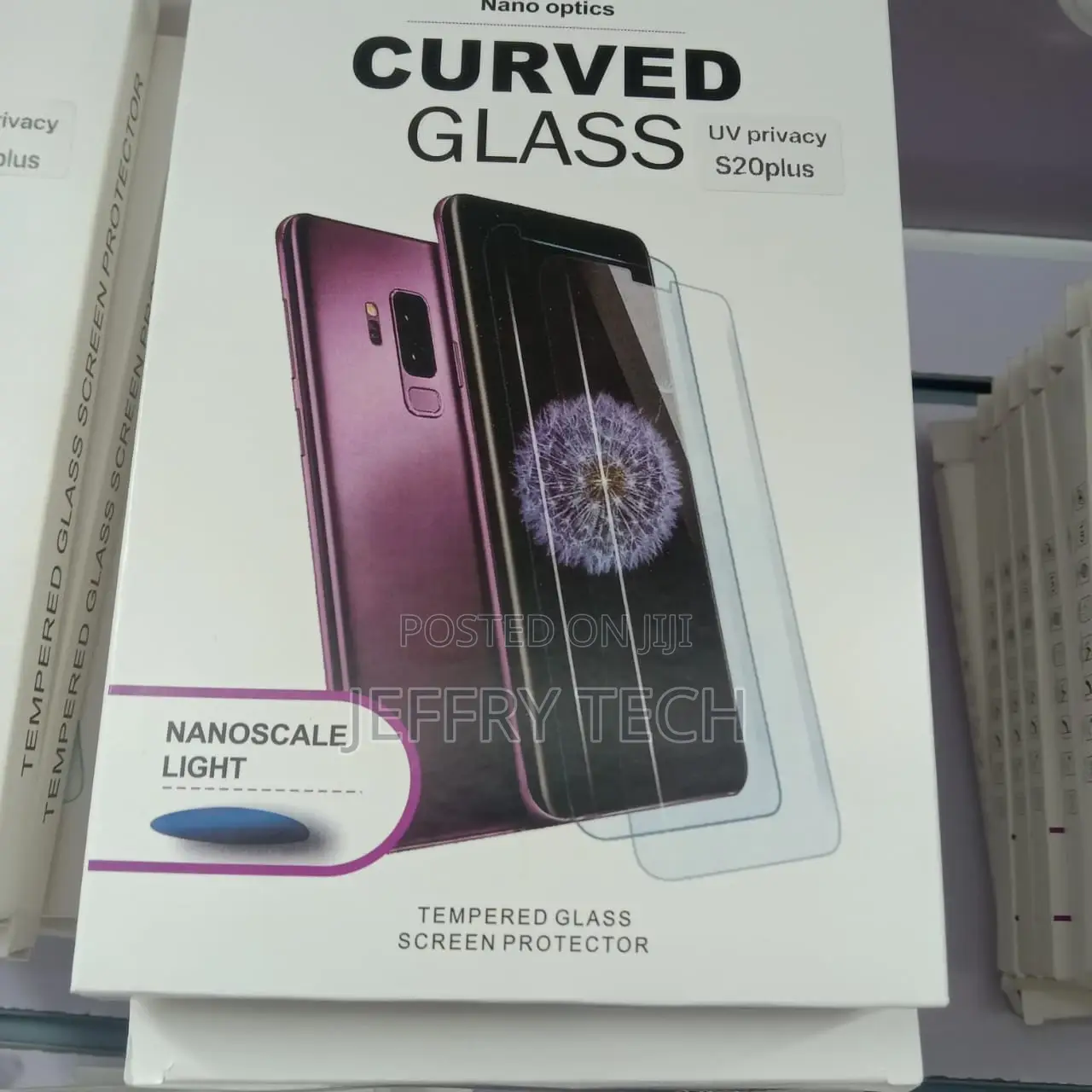 Uv Privacy Curved Tempered Glass for Samsung S20plus