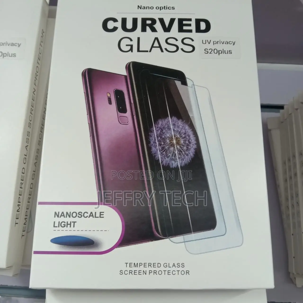 Uv Privacy Curved Tempered Glass for Samsung S20plus