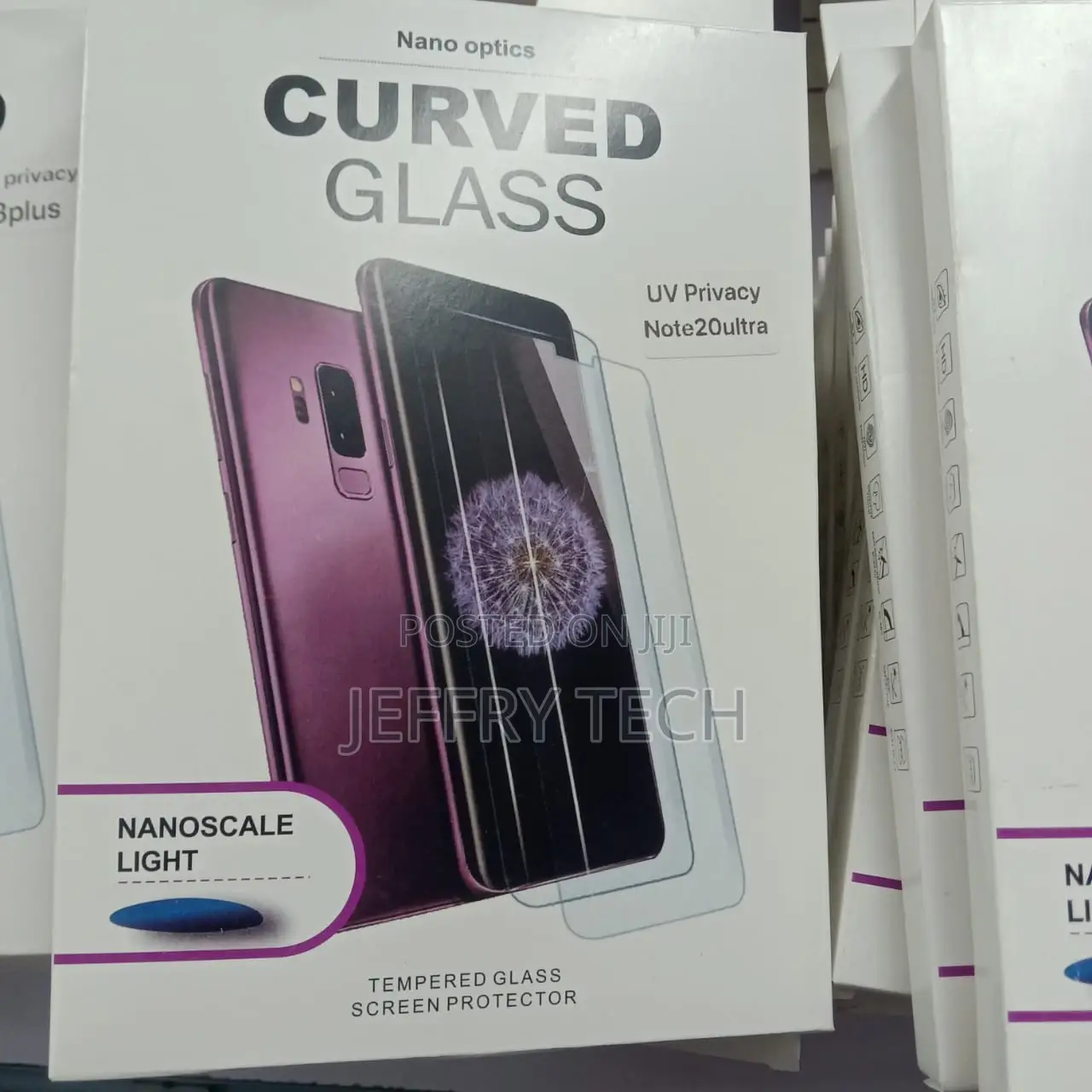 Uv Privacy Curved Tempered Glass for Samsung Note20ultra