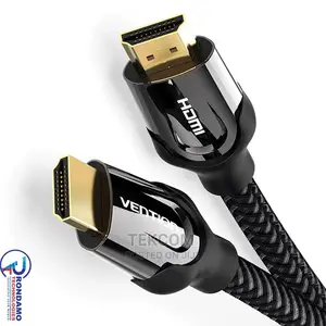 Vention Nylon Braided HDMI Cable 1M Black Metal Type - Ven-V