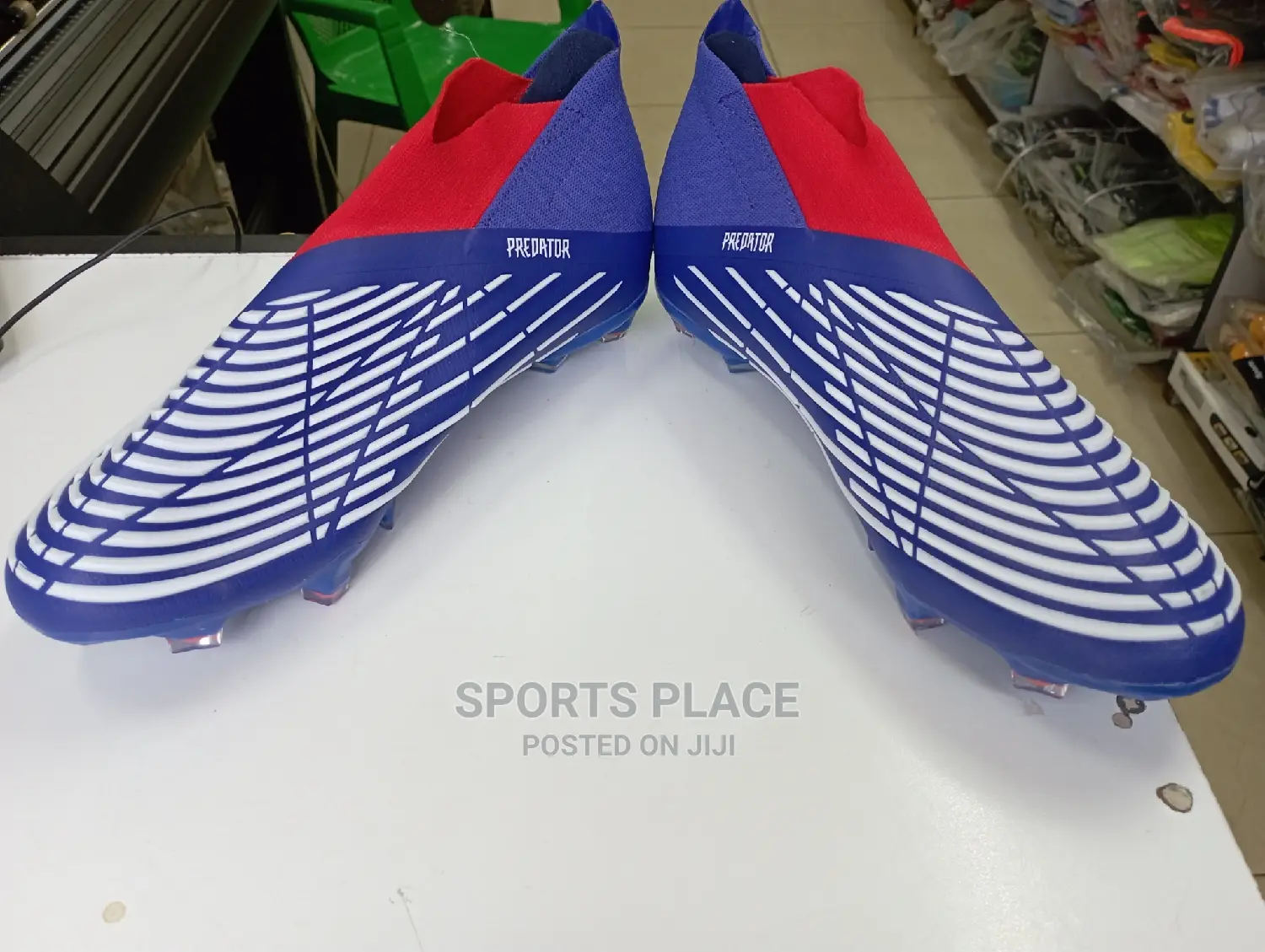 Adidas Predator Edge Blue and White Football Boots