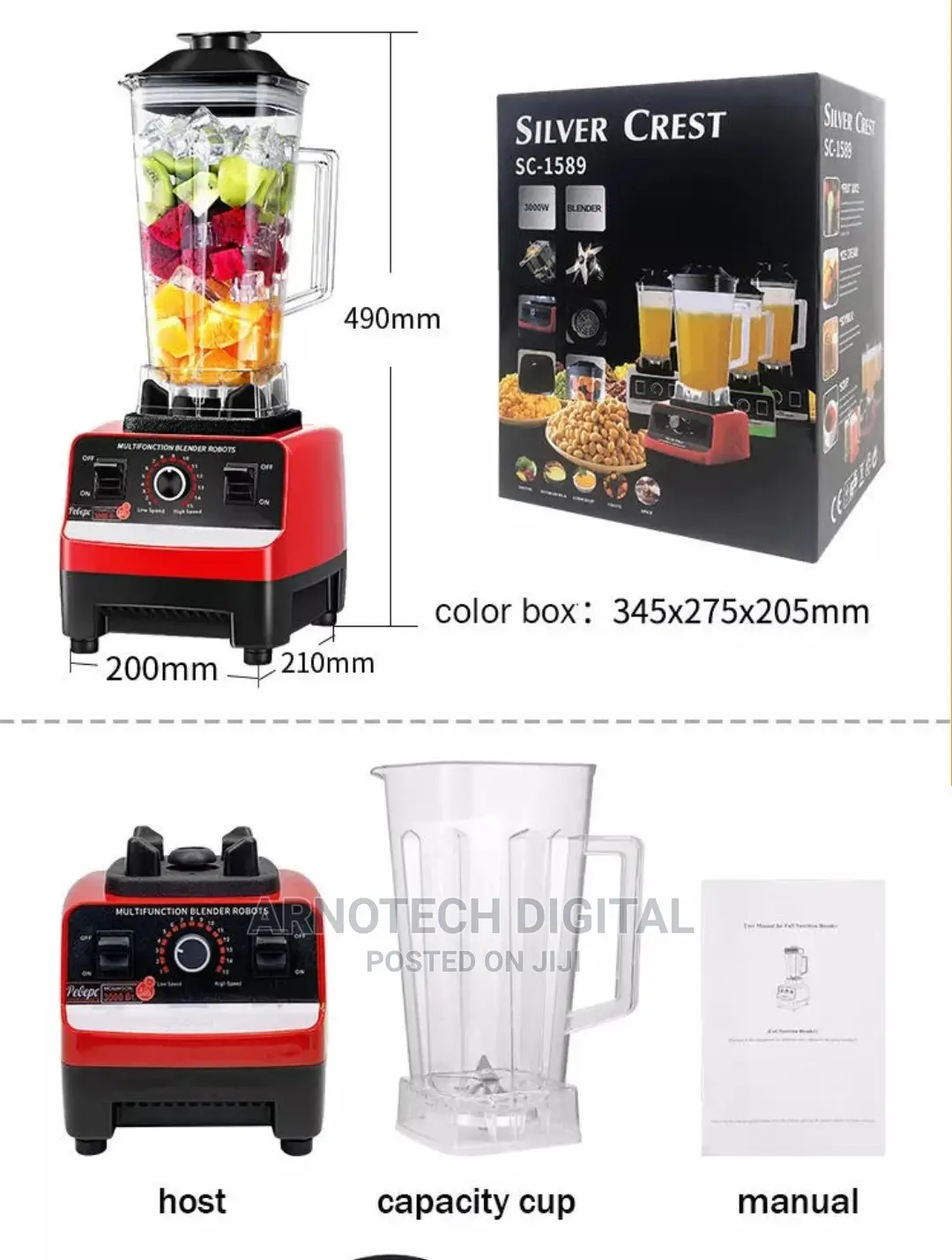 Silver Crest 4500w Commercial Blenders