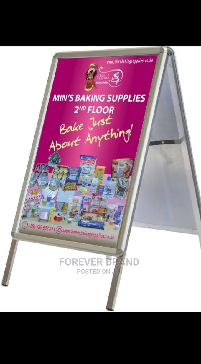 A Frame/Snapper Frame in Nairobi Central Printing Services, Forever