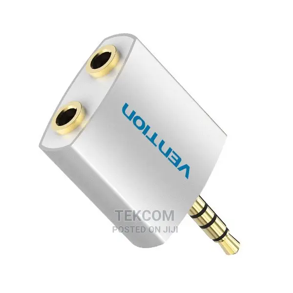 Vention 4 Pole 3.5mm Male to 2*3.5mm Female Converter