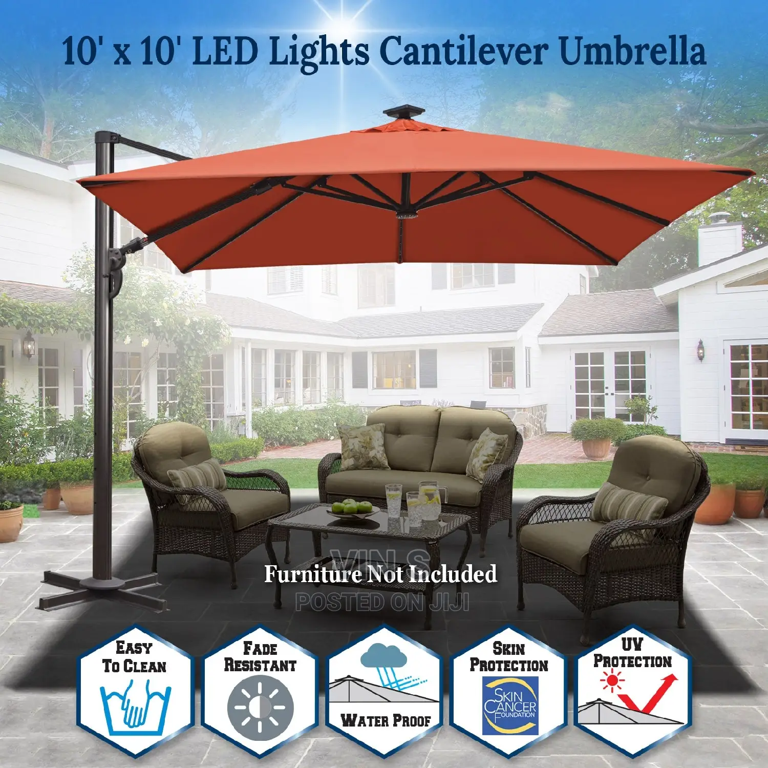 Patio Umbrella, Patio Umbrella, Patio Umbrella, Solar Led*