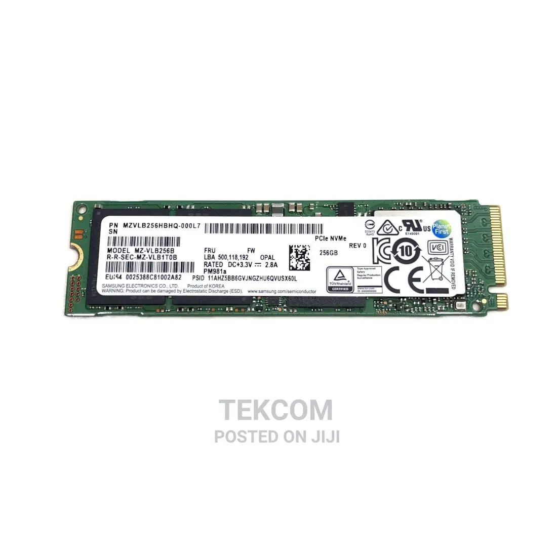 SAMSUNG INTERNAL SSD M.2 Pcie Gen 3*4 Nvme 2280 - 256GB