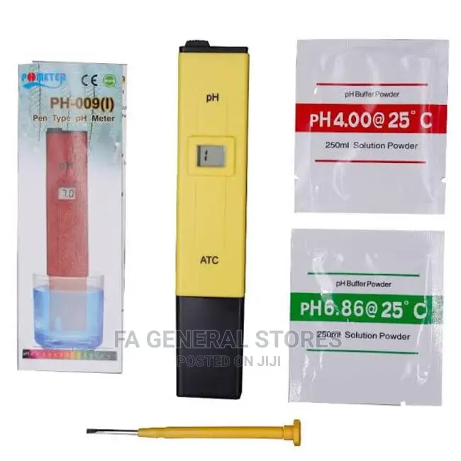 Ph Strips/Digital Ph Meter With Calibration Buffer Powders