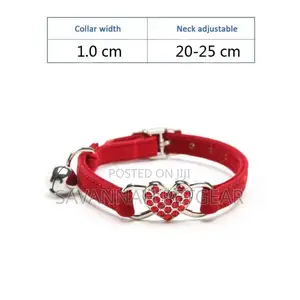 Luxury Velvet Cat Collar With Crystals