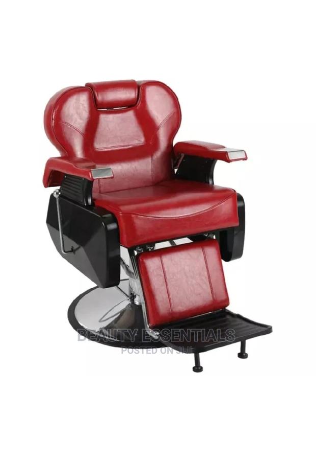 Red Jumbo Barber Chair - main view