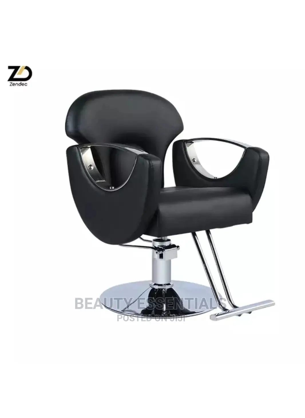 Black Silver Comfortable Chair