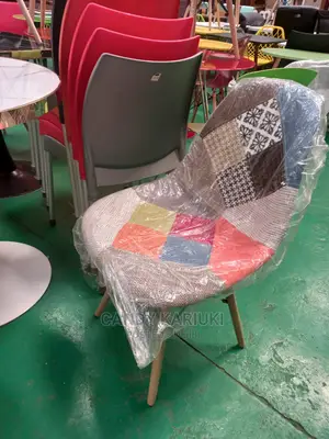African Fabric Patched Chair