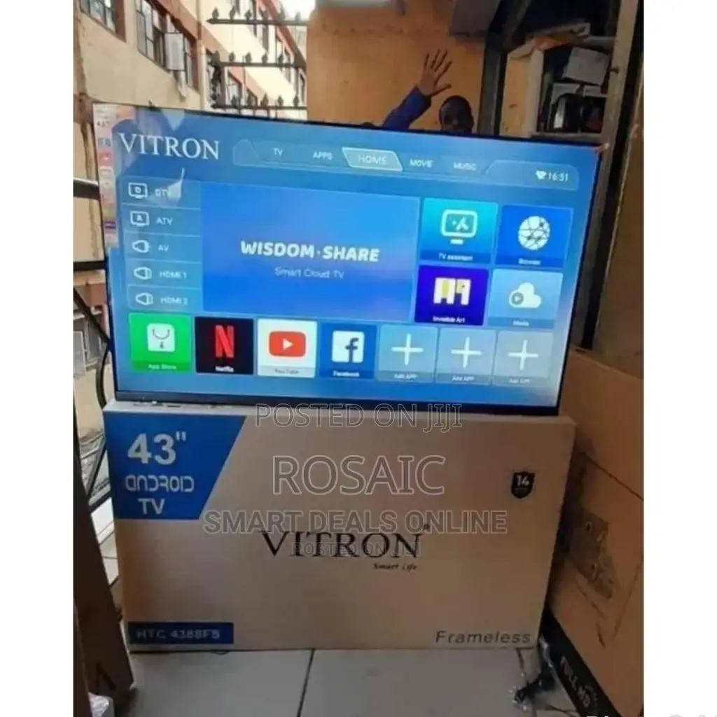 Brand New Vitron 43 Inches Smart Tv