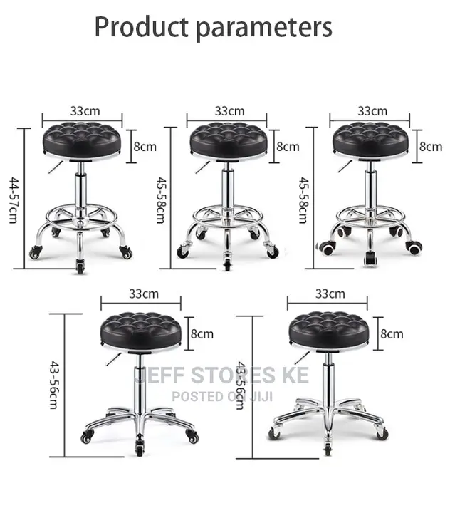 Professional Quality Movable Pedicure Stool