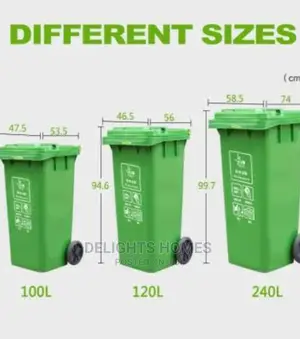 Dustbin With Wheels 90litres