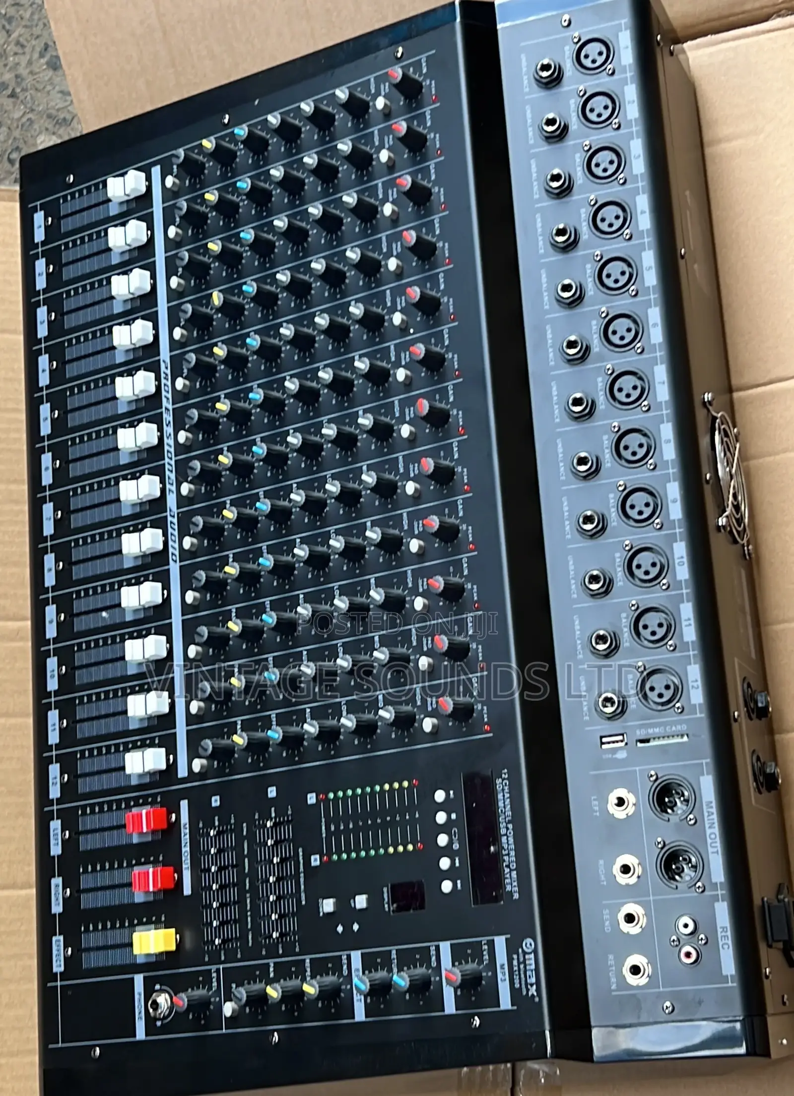 Omax 12 Channel Active Powered Mixer