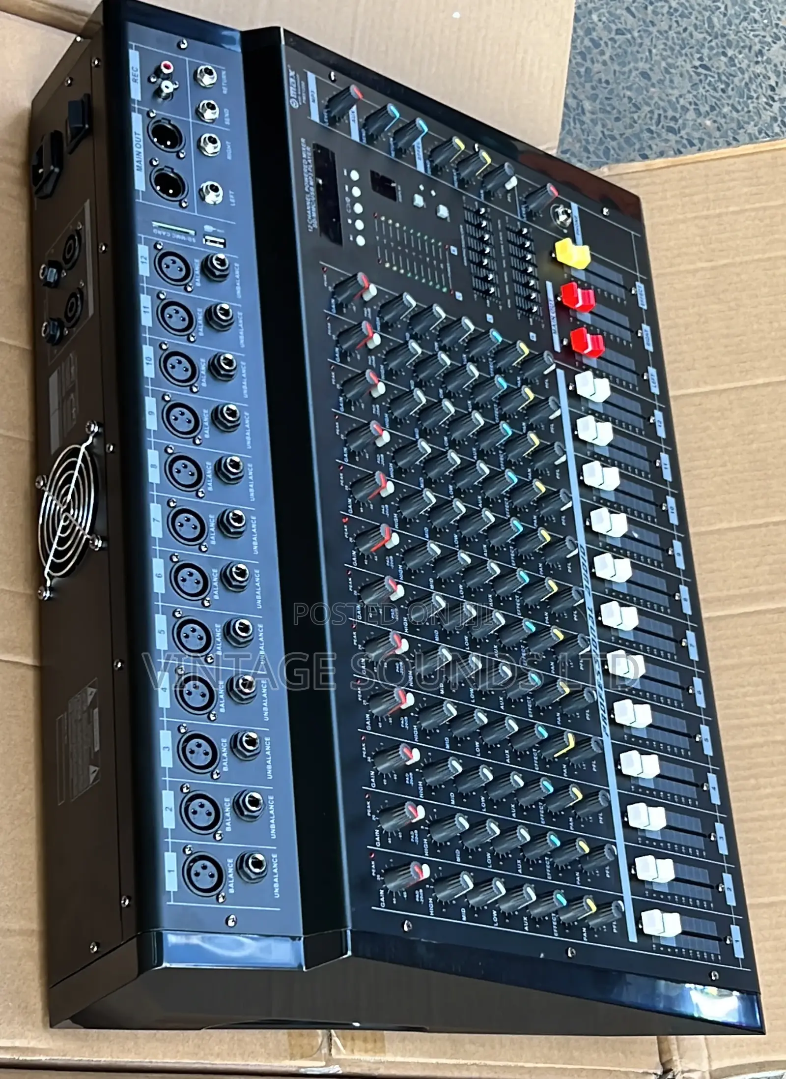 Omax 12 Channel Active Powered Mixer