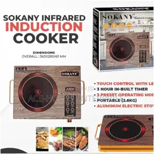Single Plate Halogen Induction Electric Cooker Sokany