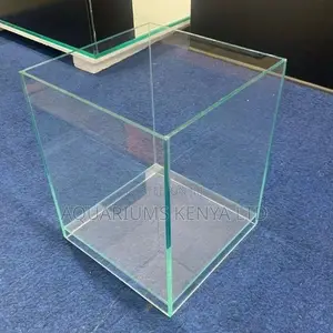 .51⁄2 by 1ft Cube,10litres Aquarium Glass Tank for Betta Fish