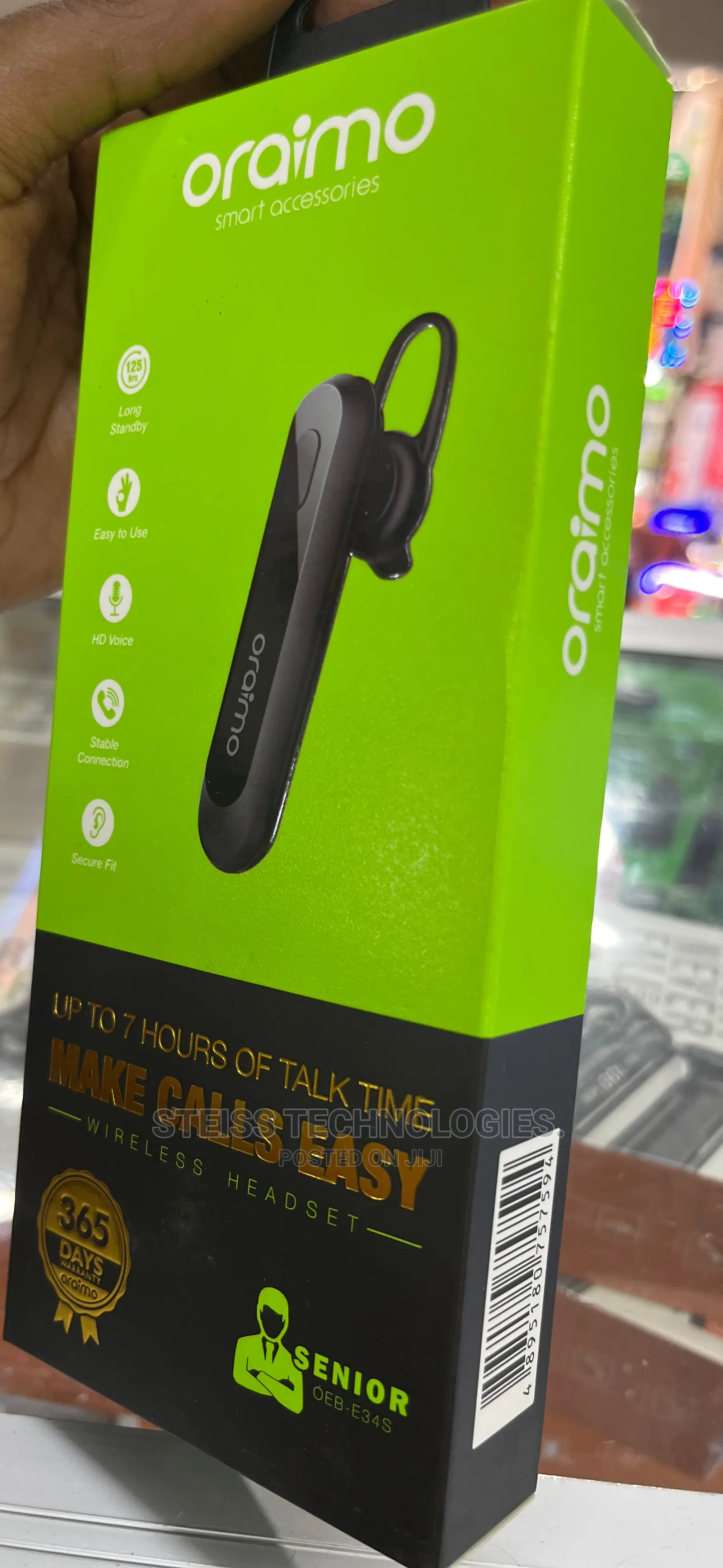 Oraimo Single Wireless Headset.