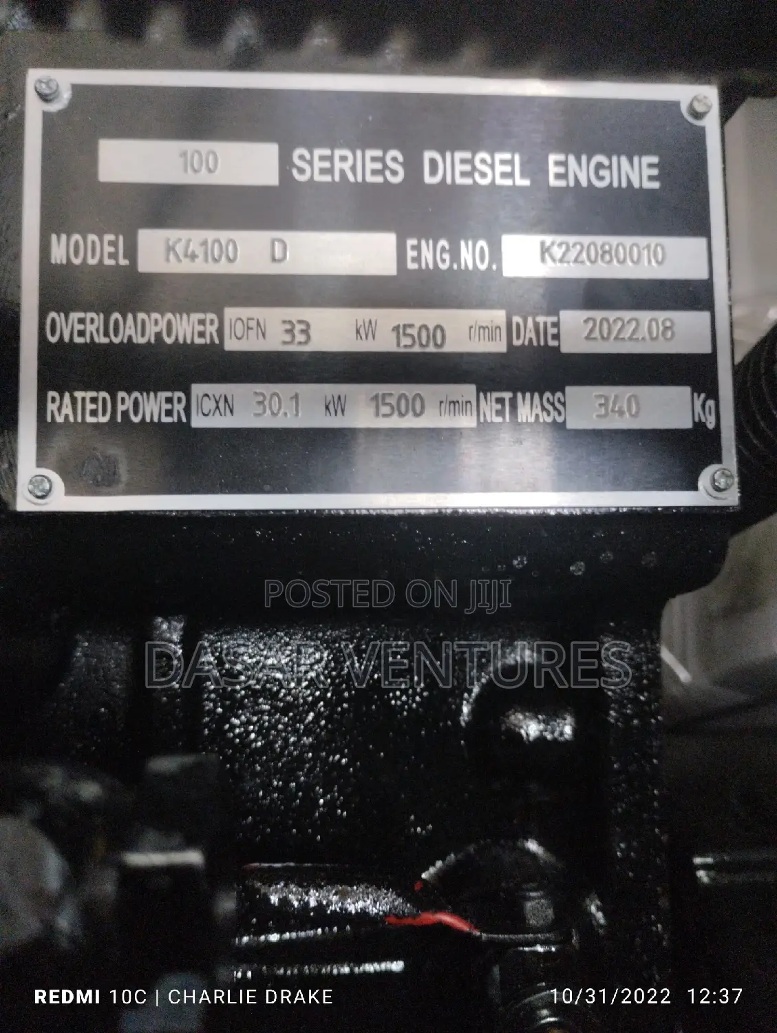 Generator Hisaki Brand 30kva