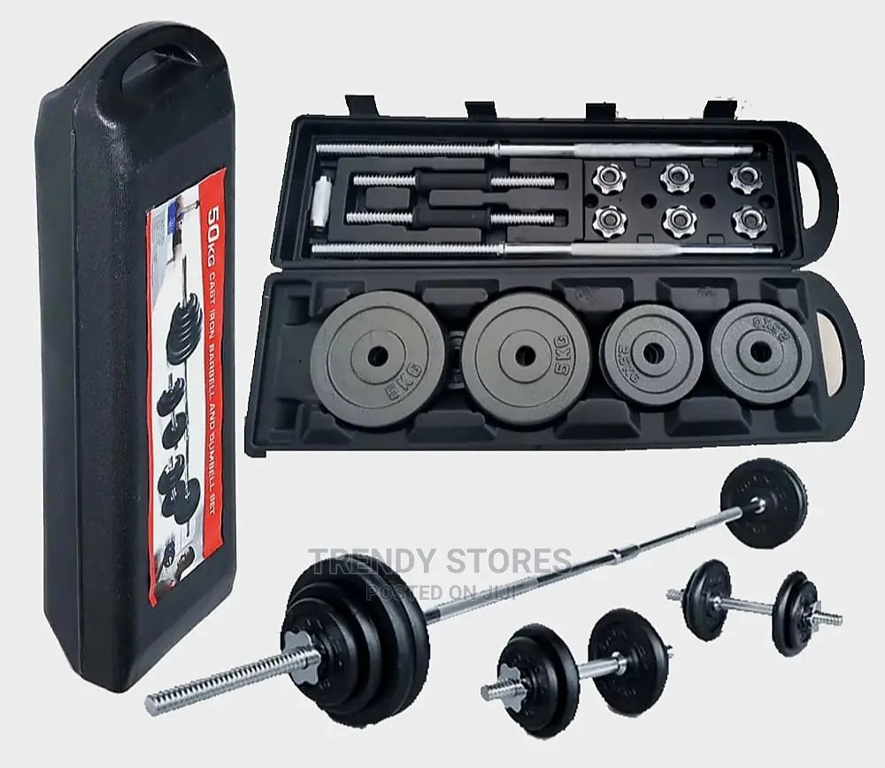 50kg Set Barbell and Dumbbell