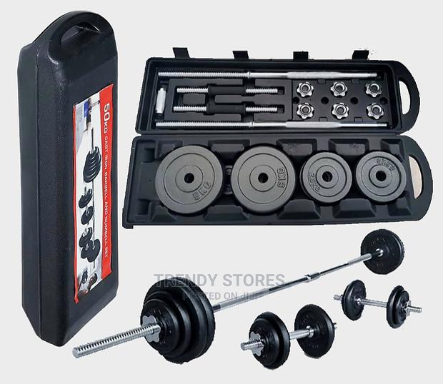 50kg Set Barbell and Dumbbell
