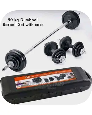 50kg Set Barbell and Dumbbell