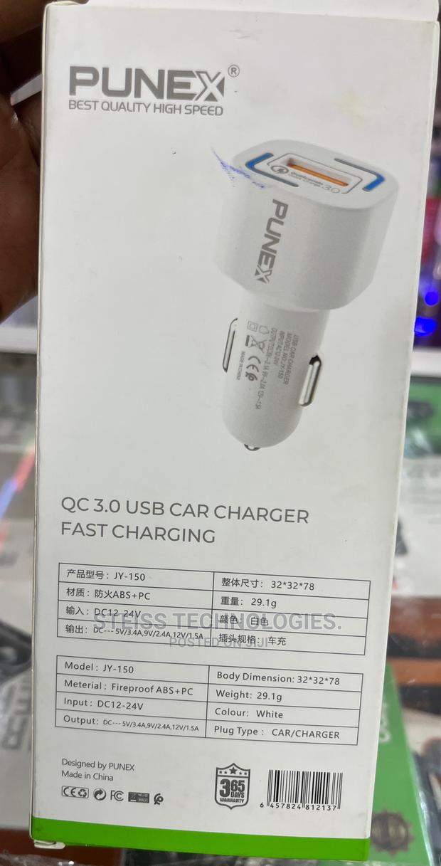 Punex 3.0 Fast Car Charger.