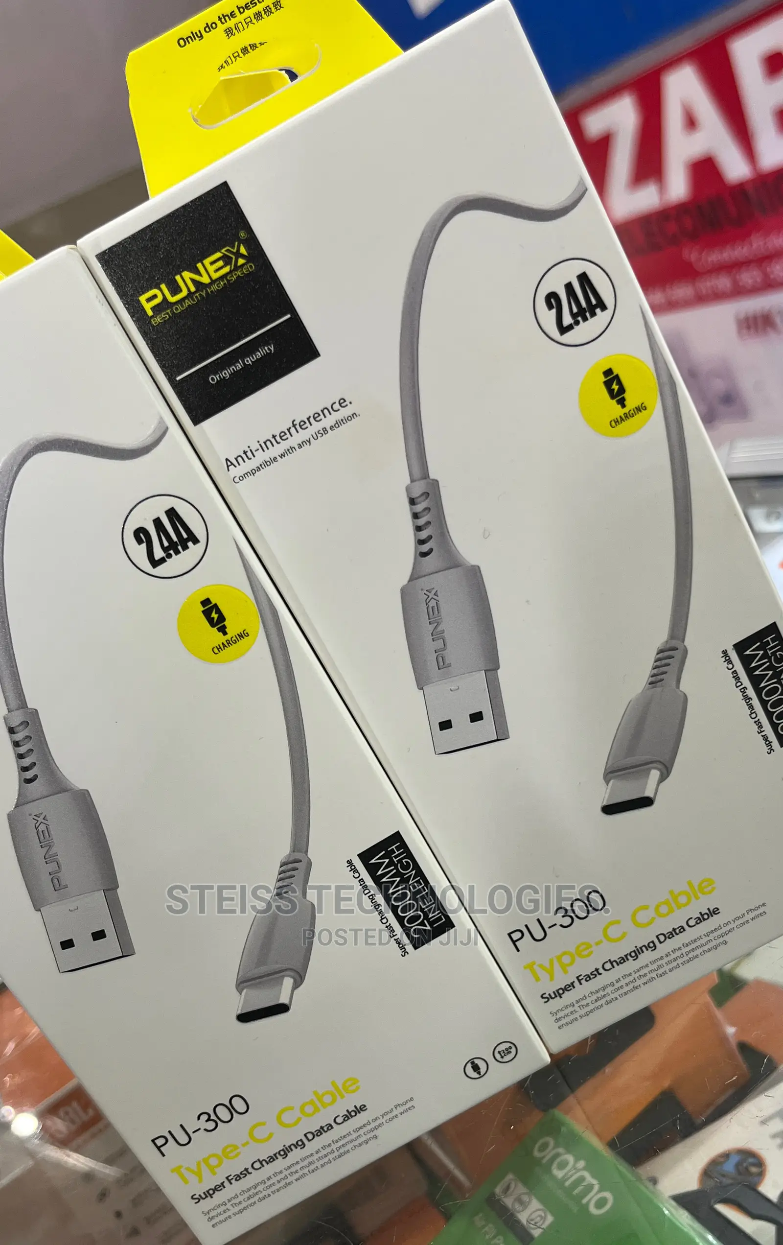 Punex 2metres Type C Cable.