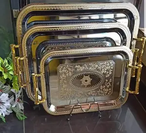 3pc Stainless Steel Trays