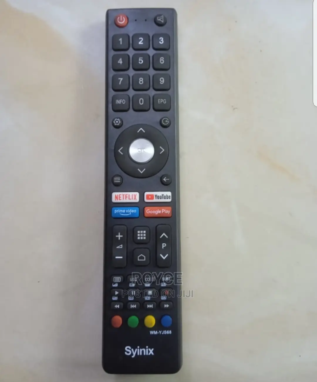 Syinix Smart Tv Replacement Remote