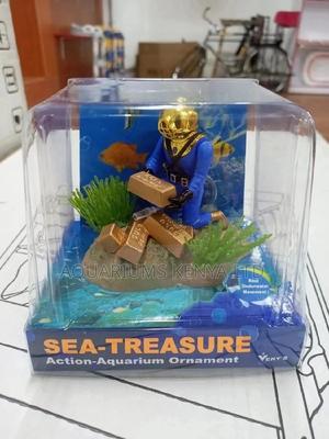 Gold Tablets Sea Treasure Aquarium Ornaments - thumbnail 2