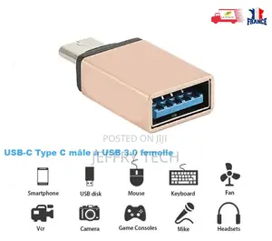 Usb Adapter-C 3.1 Type C Male to Usb Otg a Female Connector