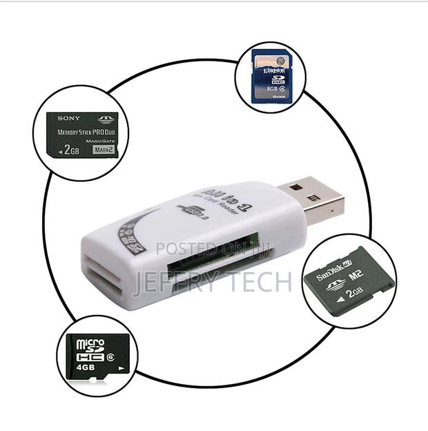 Usb Multi Memory Card Reader 4 in 1 Microsd Mmc M2 Tf Micro - thumbnail 3