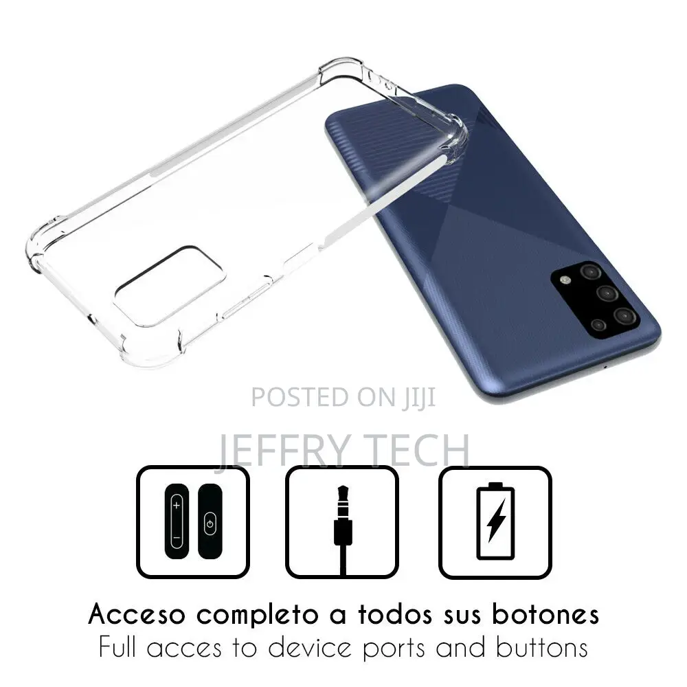 Silicone Case Anti Shock Samsung Galaxy A03s + Glass Protect