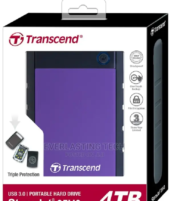 Transcend External HDD 4tb Purple