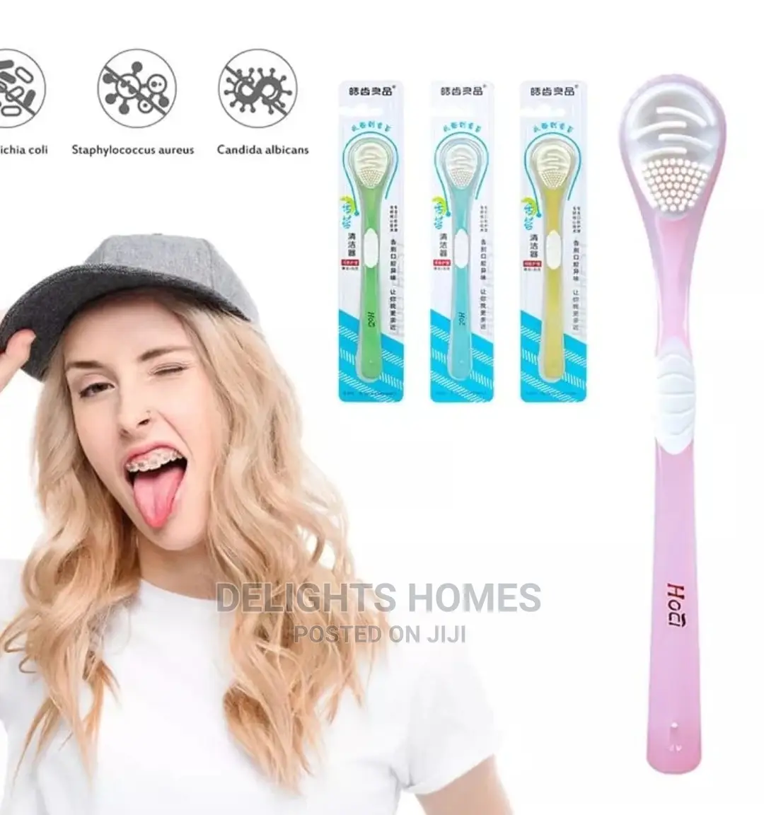 Double Sided Silicone Tongue Cleaner