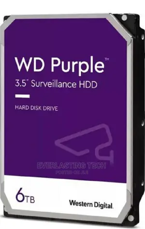 WD Purple Surveillance Hard Drive 6 TB, 128 MB, 5640 Rpm -